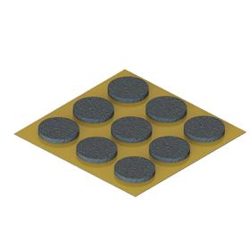 Essentra Non Slip Pad 1.6 mm 12.7 mm Foam Rubber Black [471802]; 10266199