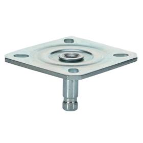 Essentra Caster Plate 65.0 mm 65.0 mm Steel [1220457]; 10193501