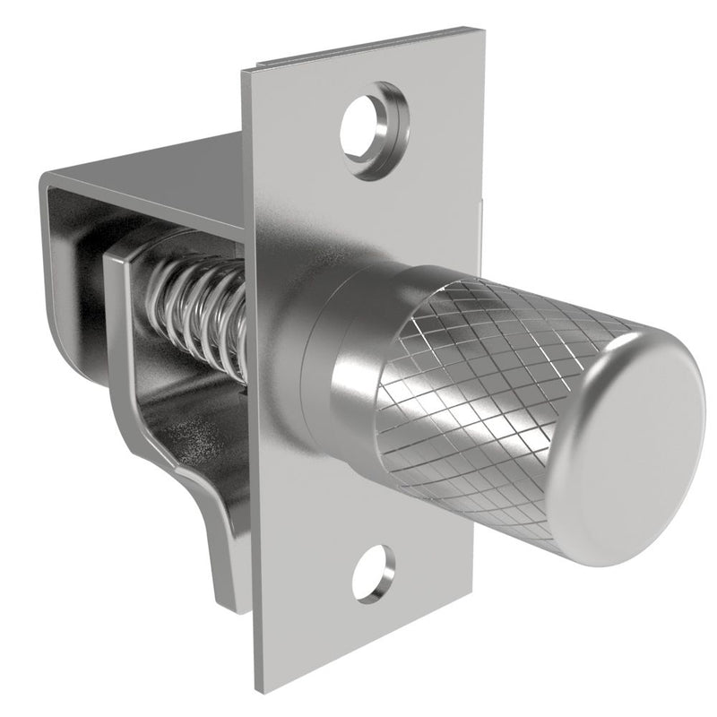 SOUTHCO Compression Latch, Self-Adjusting, Large Size, No Restriction, Knurled Head, 3.2-19mm Grip, Steel [14-10-11-11]