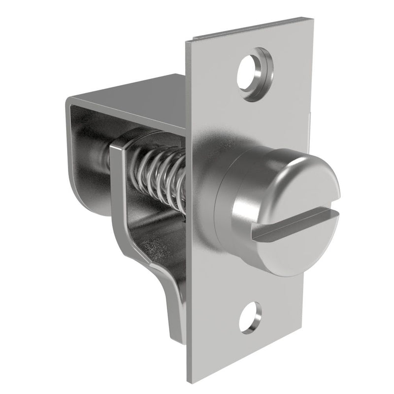 SOUTHCO Compression Latch, Self-Adjusting, Large Size, Tool Locking, Slotted Flush Head, 3.2-19mm Grip, Steel, , [14-10-71-11]