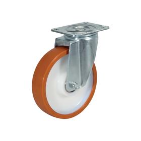 Essentra Caster 200.0 mm 713.8 kg Screw Mount 132.0 mm Brown/Red Tyre [1337448]; 10208960