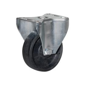 Essentra Fixed Plate Castor 80.0 mm 45.0 mm Black [1337451]; 10208991