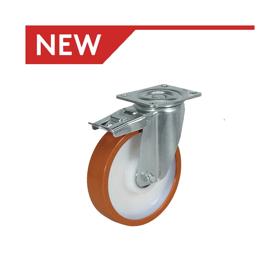 Essentra Caster 200.0 mm 713.8 kg Screw Mount Brown/Red Tyre [1337442]; 10208908