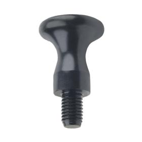Essentra Grip Knob 25.0 mm M8 Steel Black [1337509]; 10209561