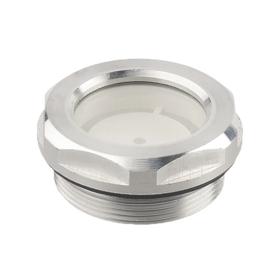 Essentra Fluid Level Indicator Caps - Prismatic M27 32.0 mm Aluminium [1337691]; 10211229
