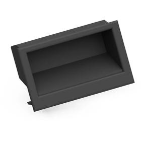 Essentra Recessed Handle 96.0 mm 56.0 mm ABS Black [074E]; 10119020
