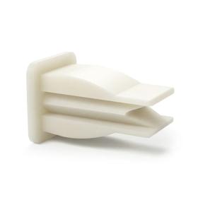 Essentra Sheet Metal Nut 0.270 x 0.290 in 0.020 in 0.140 in #8;#10 Nylon 6/6 [60SGC00001]; 10307168