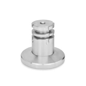 Essentra Adjustable Feet 40.0 mm M10 86.0 mm Black [1504569]; 10500163
