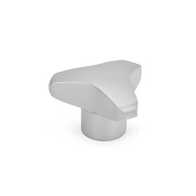Essentra 3 Lobe Knob 60.0 mm M10 18.0 mm Stainless Steel Grey [1504760]; 10502075