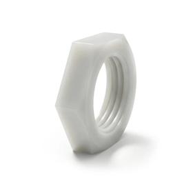 Essentra Hex Nut 3/8-32 0.500 in Nylon 6/6 Natural [0437532HJN]; 10325469
