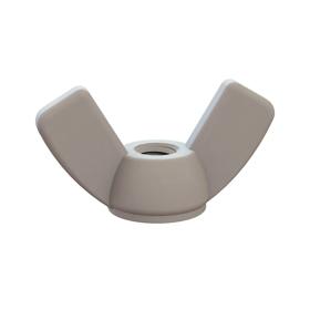 Essentra Wing Nut M4 x 0.7 12.2 mm 22.8 mm Nylon 6/6 Natural [06M040070WN]; 10327418