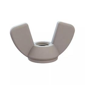 Essentra Wing Nut M6 x 1.0 16.0 mm 27.7 mm Nylon 6/6 Natural [06M060100WN]; 10327463