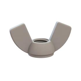 Essentra Wing Nut M10 x 1.5 18.3 mm 34.8 mm Nylon 6/6 Natural [06M100150WN]; 10327487