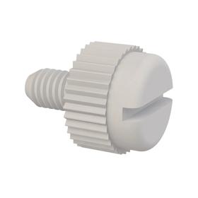 Essentra Slotted knurled head screw M3 x 0.5 5.0 mm Nylon 6/6 [50M030050T005]; 10397435