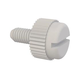 Essentra Slotted knurled head screw M3 x 0.5 6.0 mm Nylon 6/6 [50M030050T006]; 10397442
