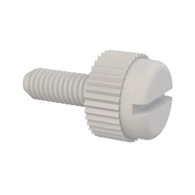 Essentra Slotted knurled head screw M3 x 0.5 8.0 mm Nylon 6/6 [50M030050T008]; 10397459