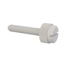 Essentra Slotted knurled head screw M3 x 0.5 16.0 mm Nylon 6/6 [50M030050T016]; 10397473