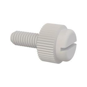 Essentra Slotted knurled head screw M4 x 0.7 10.0 mm Nylon 6/6 [50M040070T010]; 10398418