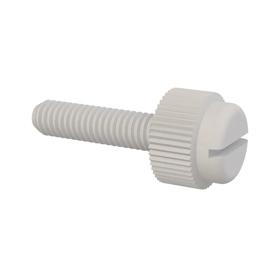 Essentra Slotted knurled head screw M4 x 0.7 16.0 mm Nylon 6/6 [50M040070T016]; 10398432