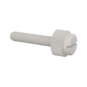 Essentra Slotted knurled head screw M4 x 0.7 20.0 mm Nylon 6/6 [50M040070T020]; 10398449