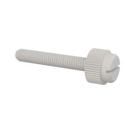 Essentra Slotted knurled head screw M4 x 0.7 25.0 mm Nylon 6/6 [50M040070T025]; 10398456