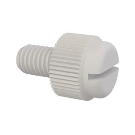 Essentra Slotted knurled head screw M5 x 0.8 8.0 mm Nylon 6/6 [50M050080T008]; 10399019