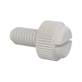 Essentra Slotted knurled head screw M6 x 1.0 12.0 mm Nylon 6/6 [50M060100T012]; 10399750