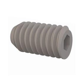 Essentra Set Screw Hex Drive #6-40 0.250 in Nylon 6/6 [010640T025]; 10324240