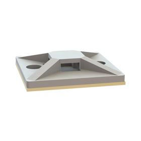 Essentra Cable Tie Holder Adhesive #8. M4 4.3 mm Nylon 6/6 Natural [23TA00400]; 10363683