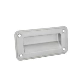 Essentra Recessed Handle 155.0 mm Stainless Steel Grey [1505038]; 10504857