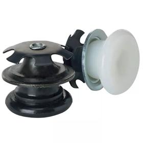 Essentra Push-In Glide 23.4 mm White Steel;Nylon [551600]; 10302972