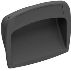Essentra Recessed Handle 120.0 mm 95.0 mm PA6 Black [37422E]; 20125875