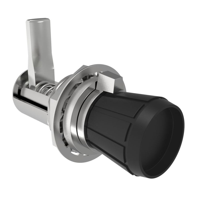 SOUTHCO Compression Latch, Self-Adjusting, Large Size, No Restriction, Knob, 9.5-20.6mm Grip, Zinc Alloy, Chrome Plated, Bright [16-10-312-14]