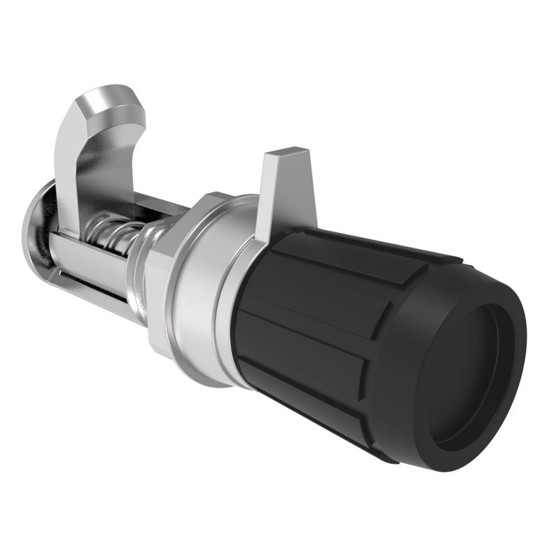 SOUTHCO Compression Latch, Self-Adjusting, Small Size, No Restriction, Knob, 3.2-10.3mm Grip, Steel, Zinc Plated, Bright Chromate [16-10-511-16]