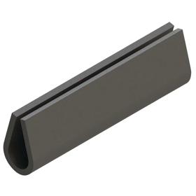 Essentra Grommet Strip 0.8 mm 1.6 mm 7.6 mm MDS Filled Nylon 66.6 Grey [DSC-.5-48]; 10153833