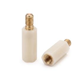 Essentra Male To Female Standoff Hexagonal 9.5 mm M5 45.0 mm [HSM5-9.5-45-2]; 10156667