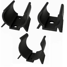 Essentra Screw on Cable Clamp 9.5 mm 12.7 mm Nylon 6/6 Black [VM-1002]; 10036426
