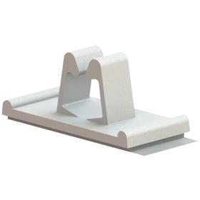 Essentra Cable Clamp Adhesive PA Natural [WCB-250-01A4-RT]; 10036556