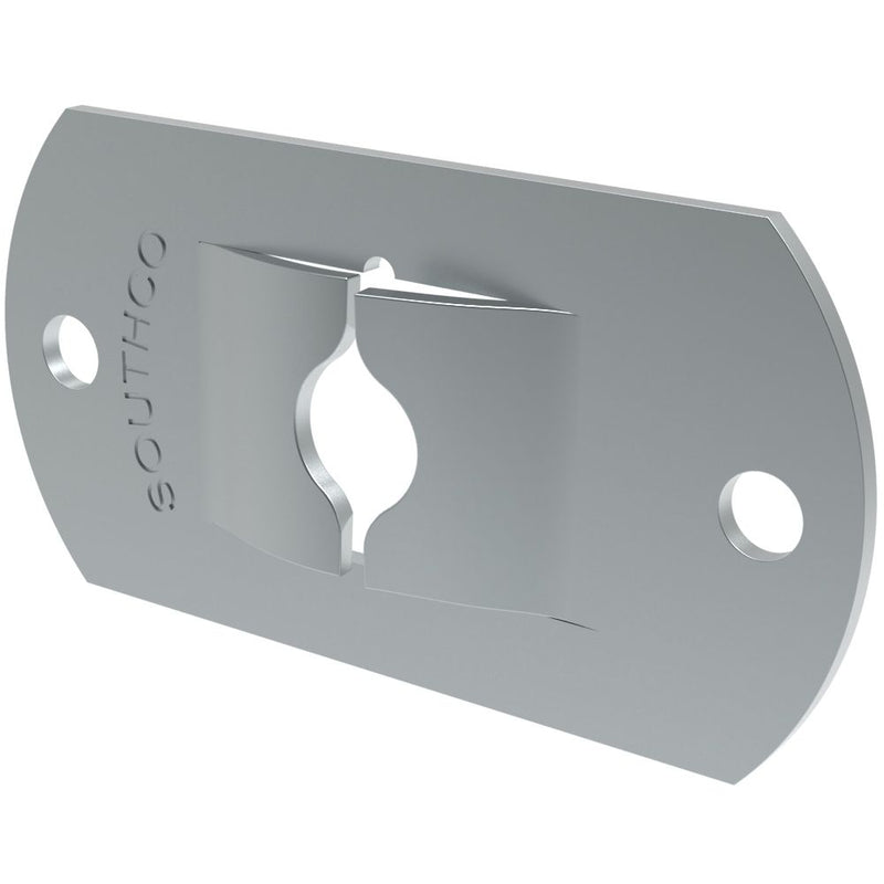 SOUTHCO Fast Lead Receptacle, Medium Size, Flat, Rivet, Steel, Zinc Immersion Coating [17-10015-13]