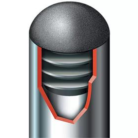 Essentra Domed Round Tube Insert 35.0 mm 0.8 mm 2.0 mm Black LDPE - PIR [111562]; 10079812