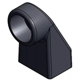 Essentra Pull Handle 80.0 mm Steel Black [35002006E]; 10100646