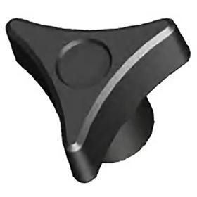Essentra Handwheel M6 45.0 mm PP Black [10822]; 10072301