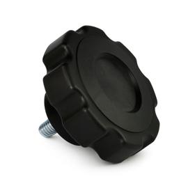 Essentra Handwheel 30.0 mm M6 17.0 mm Steel PA [20083809]; 20083809
