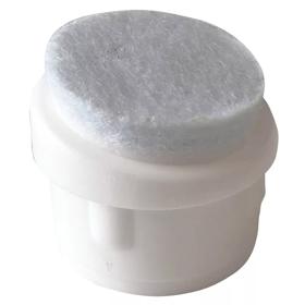 Essentra Round Push-In Glide White Nylon [550462]; 10402887