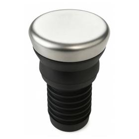 Essentra Round Push-In Glide Black PA;Steel [463860]; 10379295