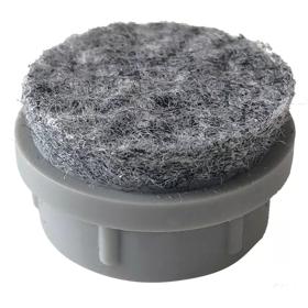 Essentra Round Push-In Glide White Nylon [550464]; 10402900