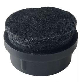 Essentra Round Push-In Glide Grey Nylon [550465]; 10402917