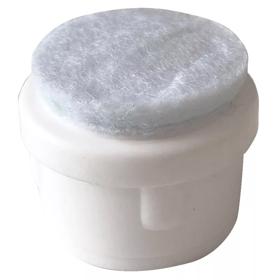 Essentra Round Push-In Glide White Nylon [550466]; 10402924