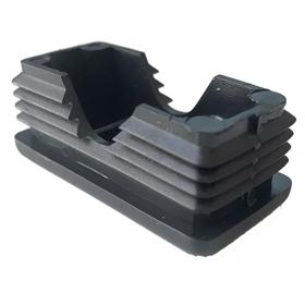 Essentra Rectangular Tube Insert 50.8 mm 25.4 mm 2.0 mm 1.0 mm Black LDPE - PIR [110721]; 10074466