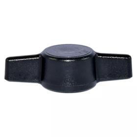 Essentra Wing Knob 1.780 in M1 Acetal Black [KSM1----T6--5--]; 10558942
